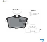 BRAKE PAD SET DISC BRAKE BPD1031 FOR PEUGEOT PARTNER/Box/Body/MPV/TEPEE 207/SW