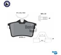 BRAKE PAD SET DISC BRAKE BPD1031 FOR PEUGEOT PARTNER/Box/Body/MPV/TEPEE 207/SW