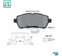 BRAKE PAD SET DISC BRAKE BPD1032 FOR MAZDA FORD FIESTA/VI/Van Y406/Y646 1.6L 2