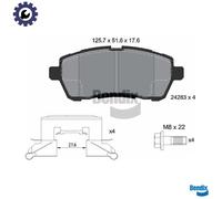 BRAKE PAD SET DISC BRAKE BPD1032 FOR MAZDA FORD FIESTA/VI/Van Y406/Y646 1.6L 2