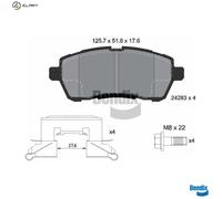 BRAKE PAD SET DISC BRAKE BPD1032 FOR MAZDA FORD FIESTA/VI/Van Y406/Y646 1.6L 2