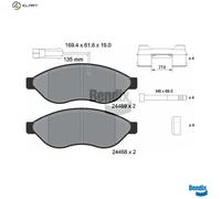 BRAKE PAD SET DISC BRAKE BPD1034 FOR PEUGEOT BOXER/Platform/Chassis/Van/Bus 2.2L