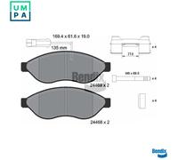 BRAKE PAD SET DISC BRAKE BPD1034 FOR PEUGEOT BOXER/Platform/Chassis/Van/Bus 2.2L