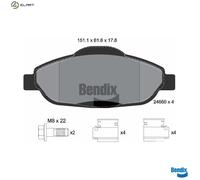 BRAKE PAD SET DISC BRAKE BPD1036 FOR PEUGEOT 3008/Van/MPV 308/SW/CC 1.2L 3cyl