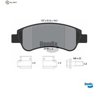 FRONT BRAKE PAD SET DISC BRAKE FITS: CITROËN BERLINGO BOX BODY/MPV 1.1 I /1.4