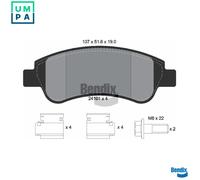 BRAKE PAD SET DISC BRAKE BPD1041 FOR PEUGEOT PARTNER/Box/Body/MPV 1007 1.4L 4cyl