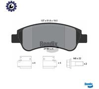 FRONT BRAKE PAD SET DISC BRAKE FITS: CITROËN BERLINGO BOX BODY/MPV 1.1 I /1.4