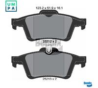 BPD1044 BRAKE PAD SET, DISC BRAKE FITS FORD C-MAX II 1.6 TI