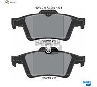 BPD1044 BRAKE PAD SET, DISC BRAKE FITS FORD C-MAX II 1.6 TI