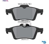 BRAKE PAD SET DISC BRAKE BPD1044 FOR MAZDA FORD GRAND/C-MAX/TOURNEO/CONNECT 2.3L