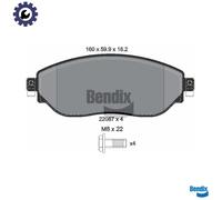 FRONT BRAKE PAD SET DISC BRAKE FITS: FITS FOR RENAULT TRAFIC III VAN 1.6 DCI