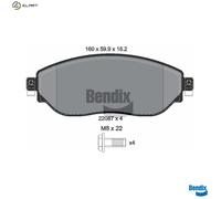 FRONT BRAKE PAD SET DISC BRAKE FITS: FITS FOR RENAULT TRAFIC III VAN 1.6 DCI