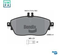 BRAKE PAD SET DISC BRAKE BPD1047 FOR INFINITI MERCEDES-BENZ GLA-CLASS 1.5L 4cyl