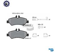 BRAKE PAD SET DISC BRAKE BPD1048 FOR VW CRAFTER/30-50/Platform/Chassis/Van/Bus