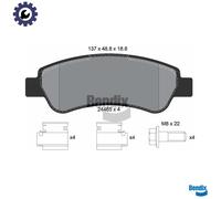 BRAKE PAD SET DISC BRAKE BPD1050 FOR PEUGEOT BOXER/Platform/Chassis/Van/Bus 2.2L