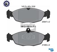 BRAKE PAD SET DISC BRAKE BPD1052 FOR DAEWOO JAGUAR OPEL TIGRA CORSA/TR/Van 1.3L