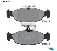 BRAKE PAD SET DISC BRAKE BPD1052 FOR DAEWOO JAGUAR OPEL TIGRA CORSA/TR/Van 1.3L