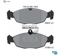BRAKE PAD SET DISC BRAKE BPD1052 FOR DAEWOO JAGUAR OPEL TIGRA CORSA/TR/Van 1.3L