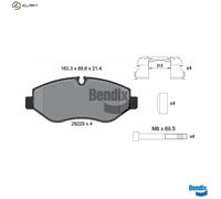 BRAKE PAD SET DISC BRAKE BPD1061 FOR IVECO DAILY/VI/Van/Platform/Chassis/Bus