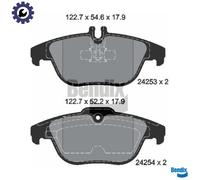 BRAKE PAD SET DISC BRAKE BPD1067 FOR MERCEDES-BENZ OM646.811/812 2.1L 4cyl 2.5L