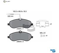 BRAKE PAD SET DISC BRAKE BPD1068 FOR PEUGEOT EXPERT/Platform/Chassis/Van/TEPEE