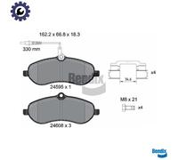 BRAKE PAD SET DISC BRAKE BPD1068 FOR PEUGEOT EXPERT/Platform/Chassis/Van/TEPEE