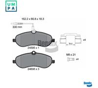 BRAKE PAD SET DISC BRAKE BPD1068 FOR PEUGEOT EXPERT/Platform/Chassis/Van/TEPEE