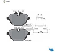 BRAKE PAD SET DISC BRAKE BPD1069 FOR BMW 5/G30/F90/G31/X/Van/G0/i8/Roadster/I1