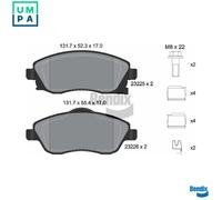 BRAKE PAD SET DISC BRAKE BPD1070 FOR OPEL TIGRA/TwinTop CORSA/Hatchback/Van 1.0L