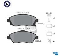 BRAKE PAD SET DISC BRAKE BPD1070 FOR OPEL TIGRA/TwinTop CORSA/Hatchback/Van 1.0L