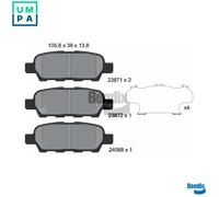 BRAKE PAD SET DISC BRAKE BPD1071 FOR RENAULT INFINITI NISSAN TIIDA MURANO 2.5L G