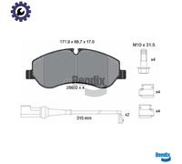BRAKE PAD SET DISC BRAKE BPD1074 FOR FORD TRANSIT/V363/Bus/Platform/Chassis 1.0L