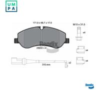 BRAKE PAD SET DISC BRAKE BPD1074 FOR FORD TRANSIT/V363/Bus/Platform/Chassis 1.0L