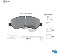 BRAKE PAD SET DISC BRAKE BPD1074 FOR FORD TRANSIT/V363/Bus/Platform/Chassis 1.0L