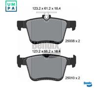 BRAKE PAD SET DISC BRAKE BPD1075 FOR SKODA VW GOLF/VII/Van/SPORTSVAN T-ROC 1.0L