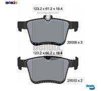 BRAKE PAD SET DISC BRAKE BPD1075 FOR SKODA VW GOLF/VII/Van/SPORTSVAN T-ROC 1.0L