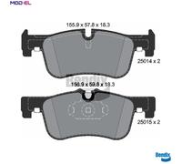 BRAKE PAD SET DISC BRAKE BPD1085 FOR BMW 2/F87/Convertible/F3/F0/F1 B37D15 1.5L