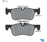 BRAKE PAD SET DISC BRAKE BPD1085 FOR BMW 2/F87/Convertible/F3/F0/F1 B37D15 1.5L