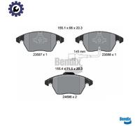 BRAKE PAD SET DISC BRAKE BPD1087 FOR SKODA SUPERB/II OCTAVIA/Combi YETI VW