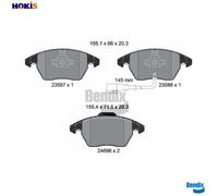 BRAKE PAD SET DISC BRAKE BPD1087 FOR SKODA SUPERB/II OCTAVIA/Combi YETI VW
