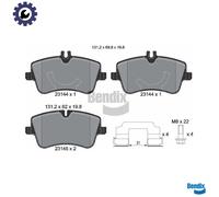 BRAKE PAD SET DISC BRAKE BPD1090 FOR MERCEDES-BENZ C-CLASS/T-Model CLK SLK 1.8L