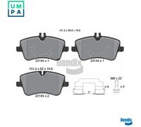 BRAKE PAD SET DISC BRAKE BPD1090 FOR MERCEDES-BENZ C-CLASS/T-Model CLK SLK 1.8L