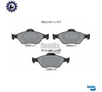BRAKE PAD SET DISC BRAKE BPD1095 FOR TOYOTA YARIS/Hatchback/Van DAIHATSU 1.0L