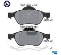 BPD1096 BRAKE PAD SET, DISC BRAKE FITS FOR RENAULT MEGANE II ESTATE 1.9 DCI