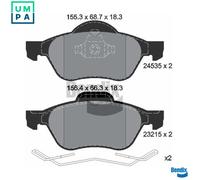 BPD1096 BRAKE PAD SET, DISC BRAKE FITS FOR RENAULT MEGANE II ESTATE 1.9 DCI