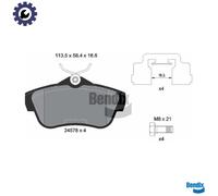 BRAKE PAD SET DISC BRAKE BPD1099 FOR PEUGEOT EXPERT/Platform/Chassis/Van/TEPEE