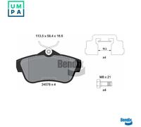 BRAKE PAD SET DISC BRAKE BPD1099 FOR PEUGEOT EXPERT/Platform/Chassis/Van/TEPEE