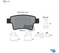BRAKE PAD SET DISC BRAKE BPD1102 FOR CITROËN C4/PICASSO/MPV/GRAND NFU9HG 1.6L