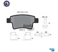 BRAKE PAD SET DISC BRAKE BPD1102 FOR CITROËN C4/PICASSO/MPV/GRAND NFU9HG 1.6L
