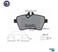 BPD1105 BRAKE PAD SET, DISC BRAKE FITS MERCEDES-BENZ A-CLASS A 170